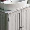 Home Discount priano unter Waschbecken Badezimmer Unterschrank Schrank Waschbecken Einheit, stehend, weiß Bild 5