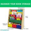 Humble Crew buntes Kinder-Bücherregal in Primärfarben! 4 Etagen für Bücher, ideal für Kinderzimmer. Jetzt fröhliche Ordnung schaffen! Kaufen Bild 2