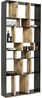 Kare Design Regal Storm, Regal aus Stahl mit Regalwänden aus Holz, Bücherregal, modernes, offenes Regal, kunstvolles Regal, (H/B/T) 234 x 100 x 30 cm Bild 4