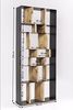 Kare Design Regal Storm, Regal aus Stahl mit Regalwänden aus Holz, Bücherregal, modernes, offenes Regal, kunstvolles Regal, (H/B/T) 234 x 100 x 30 cm Bild 3