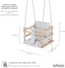 MAMOI® Babyschaukel Holz | Indoor Babyschaukel | Kinderschaukel indoor | Babyschaukel 3 in 1 + SICHERHEITSGURT | Holzschaukel Baby | Kleinkindschaukel | Kinderschaukel Holz | CE | 100% ECO | Made in EU Bild 3