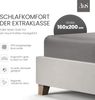 Bettwaesche-mit-Stil Mako-Satin Spannbettlaken dunkelgrau 160x200cm Bild 2