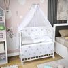 Baby-Delux Beistellbett Beistellbett, Babybett Stubenbett 90x40 weiß Kiefer mit Rollen Matratze Bild 5