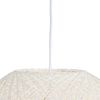 Qazqa Pendelleuchte Corda, ohne Leuchtmittel, Warmweiß, QAZQA Hängeleuchte, e27, Weiß, Papier, Modern Bild 5