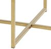 Selsey BAKAR - Beistelltisch/Couchtisch im Glamour Stil, Marmoroptik mit Metallgestell in Gold, rund 50 cm Bild 5
