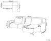 Eckschlafsofa 3-Sitzer ROMEDAL II Stoff Graphitgrau linksseitig Bild 3