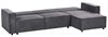 Eckschlafsofa 3-Sitzer ROMEDAL II Stoff Graphitgrau linksseitig Bild 5