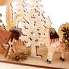 BRUBAKER LED Schwibbogen 3D Lichterbogen - Sternsinger - LED-Beleuchtung mit Batterie und Kabel (1-tlg), Holz Natur - 27 x 40 x 7,5 cm - Handbemalte Figuren Bild 4