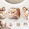 sei Design XXL Stillkissen ergonomisch 190x30 Schwangerschaftskissen Seitenschläferkissen Komfortkissen Erwachsene Baby Kissen mit Bezug 100% Baumwolle Bild 2