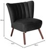 Sessel Kadisha Bezug Samtvelours Buche nussbaum dunkel / schwarz 21118 Bild 2