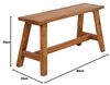 LebensWohnArt Sitzbank Sitzbank RANCH Antik-Natural Mahagoni ca. L90cm Bild 2
