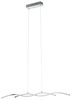 Eglo 96103 LED Hängeleuchte Lasana 2 in chrom und weiß 2X9W L:87 H:120cm höhenverstellbar Bild 1