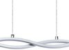 Eglo 96103 LED Hängeleuchte Lasana 2 in chrom und weiß 2X9W L:87 H:120cm höhenverstellbar Bild 4