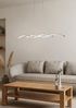 Eglo 96103 LED Hängeleuchte Lasana 2 in chrom und weiß 2X9W L:87 H:120cm höhenverstellbar Bild 3