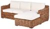 3 Sitzer Sofa Linksseitig Rattan Natürlich BRIATICO Bild 4
