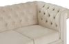 Vente-unique - Sofa mit Schlaffunktion 3-Sitzer - Samt - Beige -CHESTERFIELD Bild 5