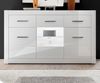 Sideboard Carrara in Hochglanz weiß 164 x 97 cm Bild 2