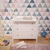 Polini Kids Wickelaufsatz für Kommode Hemnes IKEA in weiß Bild 5
