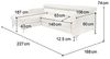 Mivano Ecksofa Sammy, Eckcouch in Lederoptik mit verstellbaren Kopfstützen und moderner Steppung, 227 x 74 x 187, Lederimitat, braun Bild 3