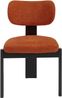 Vente-unique - WILANA Stuhl Stoff Rot - B 60 cm x H 85 cm x L 56 cm Bild 3