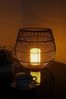Arnusa LED Solarleuchte Laterne Rattan Solarlampe Gartenlampe mit LED Kerze Solarkerze, Dämmerungssensor, LED fest integriert, warmweiß, für den Innen- und Außenbereich mit Dämmerungssensor Bild 4