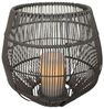 Arnusa LED Solarleuchte Laterne Rattan Solarlampe Gartenlampe mit LED Kerze Solarkerze, Dämmerungssensor, LED fest integriert, warmweiß, für den Innen- und Außenbereich mit Dämmerungssensor Bild 2
