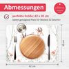 nikima Platzset stabiles Vinyl Tischset Rehe Kinder Platzset abwaschbar, (1-St) Bild 4