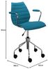 Kartell Maui Soft, Sessel ouf Rollen, Petrol Bild 3