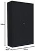 Querrollladenschrank "Gigant" Stahl Büro Aktenschrank Rolladenschrank (HxBxT) 1950 x 1200 x 460 mm Schwarz 555169 Bild 2