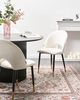 Esszimmerstuhl 2er Set MAGALIA Samtstoff Beige Bild 2