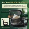 DUMOS Barhocker Barstuhl mit Sitzkissen Aus Pu-leder Und Metallbein BarStool mit lehne (2er Set), gepolstertes Leder,Stahlgestell,Sitzhöhe 40 cm, 66 cm, 74 cm Bild 3