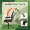 DUMOS Barhocker Barstuhl mit Sitzkissen Aus Pu-leder Und Metallbein BarStool mit lehne (2er Set), gepolstertes Leder,Stahlgestell,Sitzhöhe 40 cm, 66 cm, 74 cm Bild 4