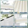 Sanfree Plissee Klemmfix Plisseerollo ohne Bohren Beige B100 x H80cm inkl. Klemmträger Blickdicht und lichtdurchlässig Jalousie Faltrollo Sichtschutz und Sonnenschutz Rollo für Fenster & Tür Bild 3
