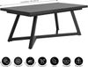 Dehner Gartentisch Ausziehtisch Monaco, 8 Sitzplätze. 190/250 x 100 x 77 cm, Aluminium, edler Dining-Tisch, langlebiges Alu-Gestell mit Glasplatte Bild 4