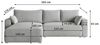 Masseno Ecksofa FORIL mit Schlaffunktion L-Form, Sofa mit Bettkasten Bild 3