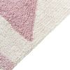 Kinderteppich Baumwolle beige rosa 140 x 200 cm geometrisches Muster Kurzflor ZAYSAN Bild 4