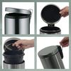 Kela 21888, Kosmetikeimer Impronta, Silent-Close-System, Edelstahl, 3 Liter, Matt Bild 5