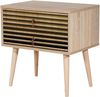 Dmora Nachttisch Antlia Braun 60 x 40 x 61 cm 2 Schubladen, 1 Fach Bild 3