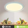 LQWELL® Deckenleuchte LED Deckenlampe, IP44 Wasserfest Badlampe Rund Flach 18W 3000K 1600LM Modern Schlicht Lampe Dünn für Wohnzimmer Badezimmer Schlafzimmer Küche Balkon Keller Büro, 220 * 24mm Bild 4