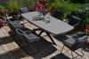 240cm Polystone ovaler Gartentisch Salo + 6 bequeme Gartenstühle Portofino Bild 5