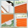 Plisseerollo ohne Bohren Klemmfix 75x120 cm(BxH) Orange Jalousie Sonnenschutz Easyfix Faltrollo Lichtdurchlässig Rollo für Fenster & Tür Bild 4