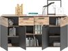 Xonox 'Mason' Sideboard, Spanplatte natur / grau, 87 x 40 x 180 cm Bild 4