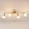 Lindby Deckenleuchten Elaina, Metall, Gold / Messing IP20, 4 x 8 W LED Bild 4