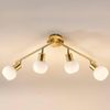 Lindby Deckenleuchten Elaina, Metall, Gold / Messing IP20, 4 x 8 W LED Bild 5