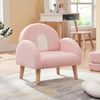 Kindersessel Sorreindi 50x50x45 cm Teddystoff Rosa [en. casa] Bild 4