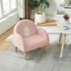 Kindersessel Sorreindi 50x50x45 cm Teddystoff Rosa [en. casa] Bild 3