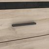 Demeyere Industrielle 6 Schubladen Schwarz 129,1 x 41,8 x 77,1 cm Kommode, Holzwerkstoff, Farbe: Eiche Kronberg und Grau Sidewalk Bild 4