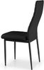 Menzzo Polsterstühle, schwarz, L42,5 x P47 x H95,5 cm Bild 5