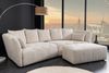 riess-ambiente Big-Sofa ROYAL 295cm champagnerbeige-Bouclé, Federkernpolsterung, Nosagfederung, Einzelartikel 1 Teile, XXL-Couch mit Kissen & Rundum-Bezug - ideal für Gäste- und Wohnzimmer Bild 4