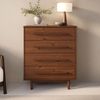 IDIMEX Kommode TECCA, Schubladenschrank mit 4 Schubladen aus Massivholz Kastanie Finish Bild 2